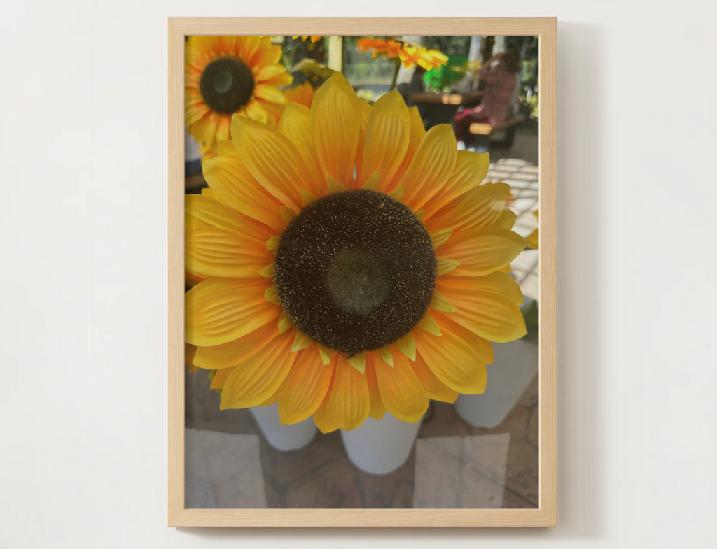 Sunflower Satin Poster - Vibrant Yellow Floral Wall Art