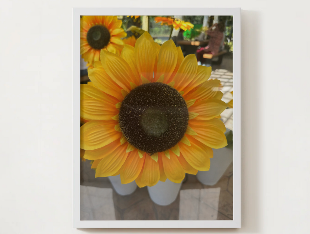 Sunflower Satin Poster - Vibrant Yellow Floral Wall Art