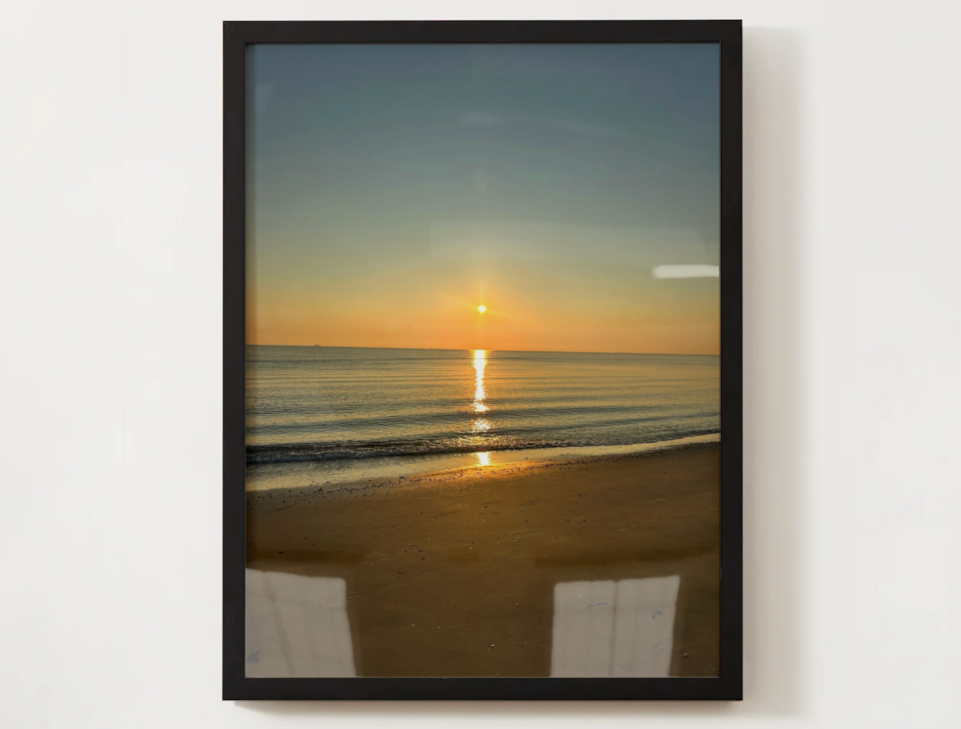 Sunrise Beach Satin Poster — Serene Coastal Wall Art (210gsm)